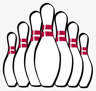 Pin Bowling Seven Play White Game - Clip Art Bowling Pin, HD Png Download, Free Download