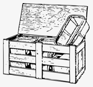 Wooden Box Drawing, HD Png Download, Free Download