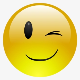 Smiley Clipart Emoji - Free Wink Emoji, HD Png Download, Free Download