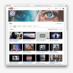 Youtube Page Template, HD Png Download, Free Download