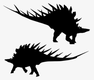 Dinosaur Stegosaurus Dino Animal Silhouette - Dinosaur, HD Png Download, Free Download