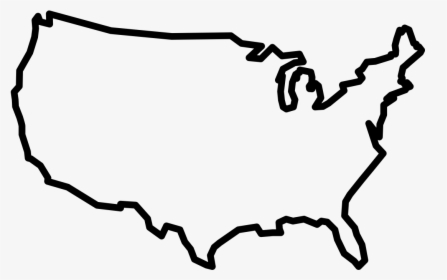 Usa Outline Png Page - Transparent Background Usa Outline Png, Png Download, Free Download