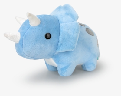 Blue Stuffed Animal Triceratops - Png Stuffed Animal Cute, Transparent Png, Free Download
