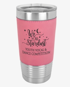 Stainless Steel Tumbler 20 Oz Pink Leather Wrap - Pink Tumblers, HD Png Download, Free Download