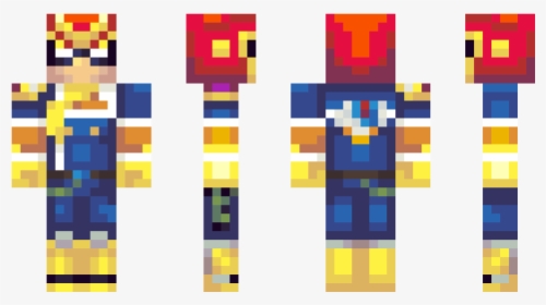 Captain Falcon Minecraft Skin, HD Png Download, Free Download