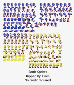 Transparent Sonic Ring Png - Sonic 2 Super Sonic Sprites, Png Download, Free Download