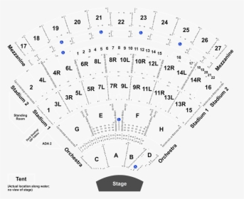 Jones Beach Seating Chart With Rows, HD Png Download, Free Download