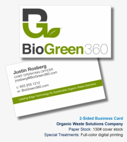 Bio Green 360 Business Card Printing Example - Graduates Yorkshire, HD Png Download, Free Download
