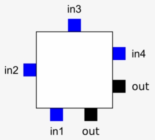 Logic Block Pins Svg Clip Arts - Electric Blue, HD Png Download, Free Download