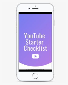 Youtube Starter Checklist Mockup Iphone - Iphone, HD Png Download, Free Download