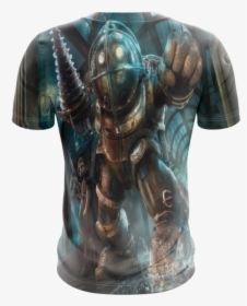 Bioshock Powerful Big Daddy Little Sister Awesome T - T Shirt Bioshock, HD Png Download, Free Download