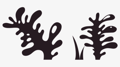 Plant, Black, Nature, Silhouette, Leaves, Natural - Seaweed Silhouette Png, Transparent Png, Free Download