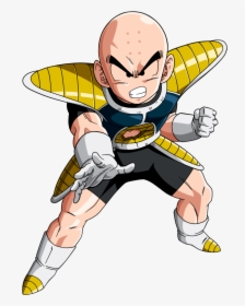 Krillin Is A Bald Martial Artist And One Of Goku"s - Dbz Krillin Saiyan Armor, HD Png Download, Free Download