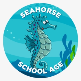 Learn To Swim Seahorse - Clip Art, HD Png Download, Free Download