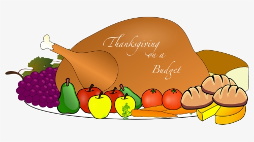Feast Clipart Frozen Turkey - Thanksgiving Feast Clipart, HD Png Download, Free Download