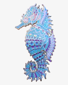 Crystal Seahorse Pin - Illustration, HD Png Download, Free Download
