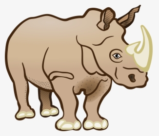Rhino Clipart Black And White, HD Png Download, Free Download