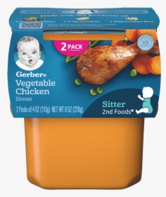 2nd Foods Vegetable Chicken Dinner - Gerber Baby Food, HD Png Download, Free Download