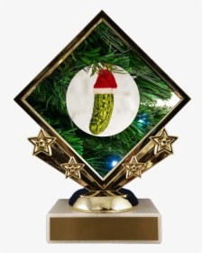 Diamond Star Christmas Pickle Logo Trophy Trophy Schoppy"s - Corn Dog Trophy, HD Png Download, Free Download