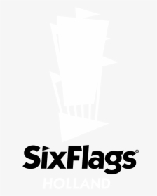 Six Flags Holland Logo Black And White - Six Flags, HD Png Download, Free Download