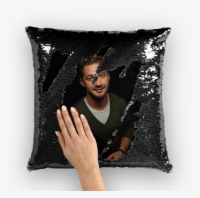 Shia Labeouf ﻿sequin Cushion Cover - Sequin Pillow Ryan Reynolds, HD Png Download, Free Download