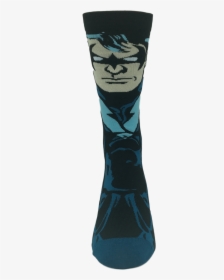 Dc Comics Nightwing 360 Superhero Socks - Boot, HD Png Download, Free Download