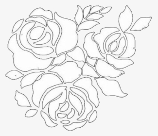 White Whitetheme Whiteflowers Whiteaesthic Aesthetic - Flower Overlay Black And White, HD Png Download, Free Download