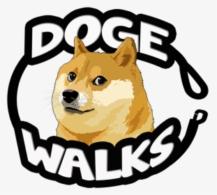 Doge Walks Logo - Shiba Logo, HD Png Download, Free Download