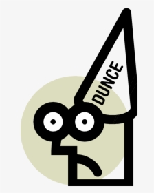Dunce Hat Computer Clip Art - Dunce Clipart, HD Png Download, Free Download