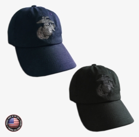 Embroidered Eagle, Globe & Anchor Unstructured Cap - Baseball Cap, HD Png Download, Free Download