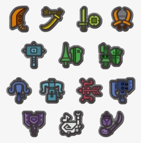 Monster Hunter World Pins Weapon Icons - Monster Hunter: World, HD Png Download, Free Download