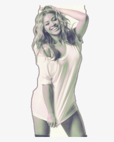 Remixed Sticker Beyonce Blackandwhite - Beyonce Photoshoot 2009, HD Png Download, Free Download