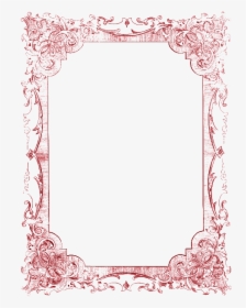 Picture Frame Romance Red - Vintage Frame, HD Png Download, Free Download