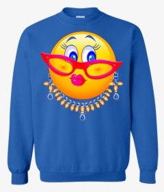 Lady Bling Face Emoji Costume - Sweatshirt, HD Png Download, Free Download