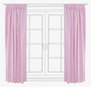 Children"s Blackout Curtains - Png Transparent Windows With Curtains, Png Download, Free Download