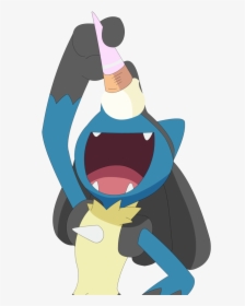 Ice Cream Ash Ketchum Vertebrate Cartoon Headgear Joint - Lucario, HD Png Download, Free Download