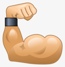 Muscle Png Image - Muscle Arm Emoji, Transparent Png, Free Download