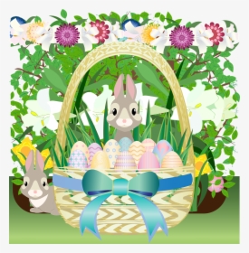 Graphic, Easter, Easter Basket, Spring, Easter Egg - Cartoon, HD Png Download, Free Download