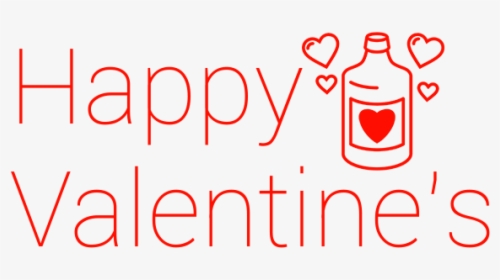 Happy Valentine"s Love Potion - Carmine, HD Png Download, Free Download