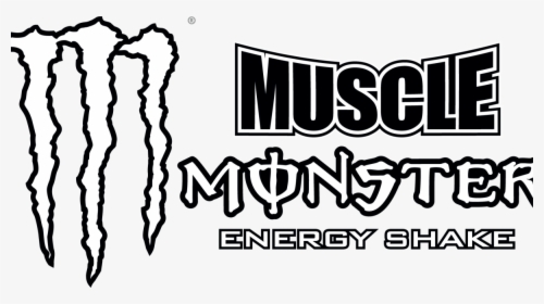Muscle Monster - Monster Energy Logo Png White, Transparent Png, Free Download