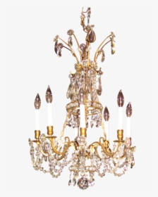 Antique Victorian 8 Light Crystal Chandelier Circa - Chandelier, HD Png Download, Free Download
