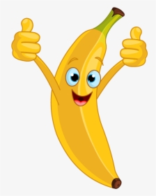 Bananas Transparent Happy - Smiley Banana Clipart, HD Png Download, Free Download