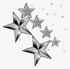 #mq #star #stars #silver #glitter #glittery - Silver Glitter Stars Image Clipart, HD Png Download, Free Download
