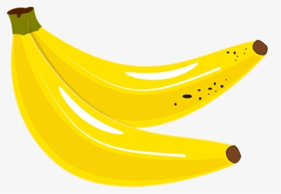 Banana, Tropical, Yellow, Bananas, Exotic, Fruit - Gambar Pisang Kartun Hd, HD Png Download, Free Download