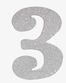 Silver Glitter Numbers Png, Transparent Png, Free Download
