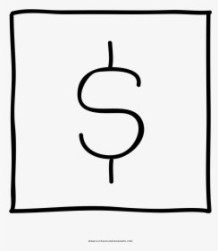 Dollar Sign Coloring Page, HD Png Download, Free Download