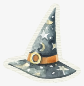 Watercolor Witch Hat , Png Download - Witch Hat Watercolour Png, Transparent Png, Free Download