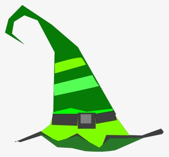 Pointed Hat, Witch, Hat, Green, Sorcerer - Green Witch Hat Clipart, HD Png Download, Free Download