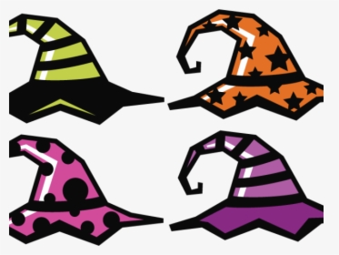Witch Hat Clipart Large - Halloween Hats Clip Art, HD Png Download, Free Download