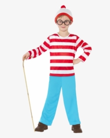 Where"s Wally Costume Party Child T-shirt - Boys World Book Day Costumes, HD Png Download, Free Download